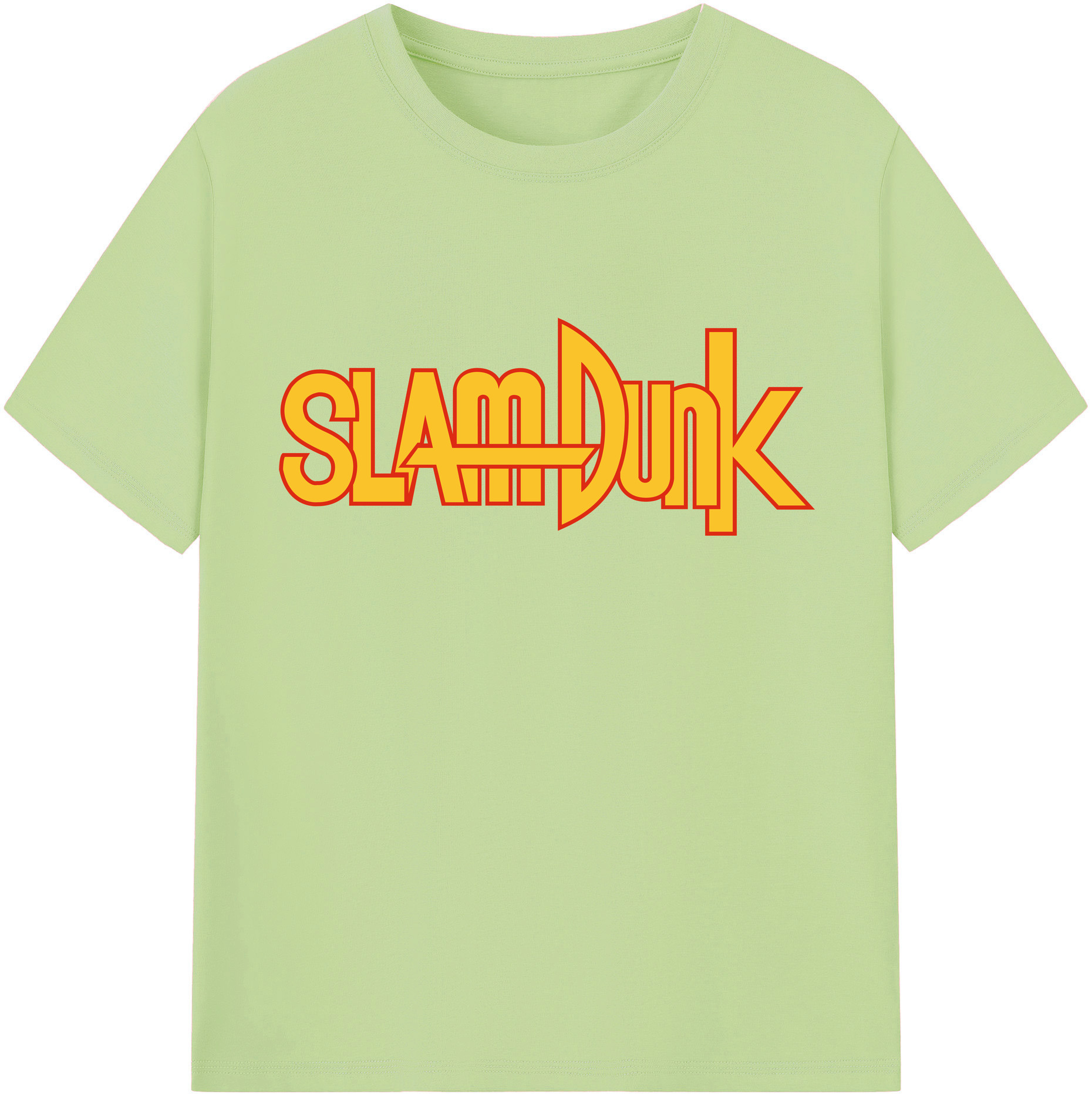 SLAM DUNK／スラムダンク 綿100％半袖Tシャツ（フロントプリント）
